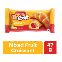 Britannia Treat Croissant Mixed Fruit with Fruit puree and Butter 47g