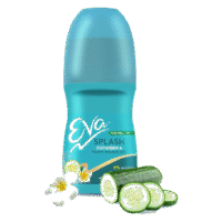 Eva Splash Underarm Roll on Deodorant | With Tahiti Monoi Oil and Cucumber Extracts | Alcohol and Aluminium Free