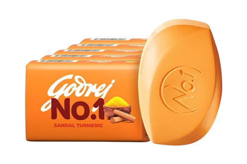 Godrej No.1 Sandal Turmeric Bathing Soap Bar (5 Unit x100gm=500g)