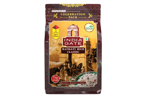 India Gate Pure Basmati Rice Classic 1kg