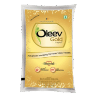 Modi Naturals Oleev Gold With CARDIZYMES | Blend of Rice Bran & Sunflower Oil 1L Pouch