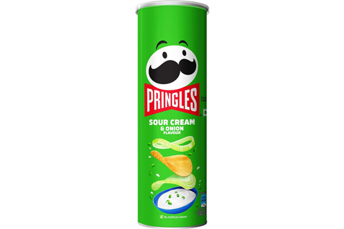 Pringles Sour Cream and Onion Flavour Chips (107 g)