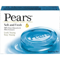Pears Soft and Fresh Pure Glycerin & Mint Extract Soap 100g