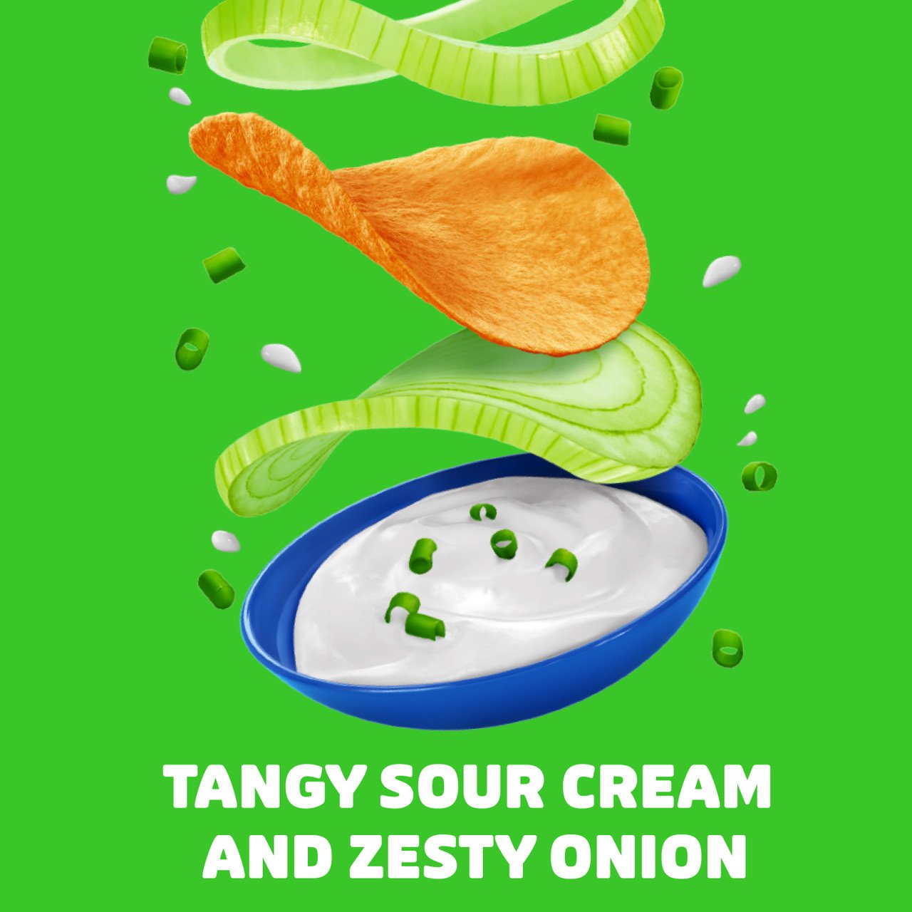 Pringles Sour Cream and Onion Flavour Chips (107 g) - Image 3