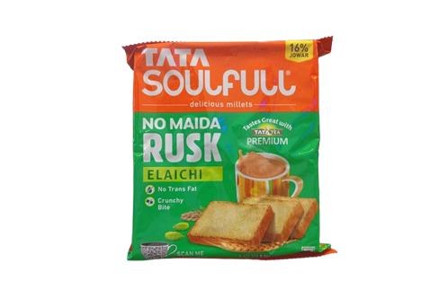 Tata Rusk Elaichi | No Maida, no Trans Fat, Crunchy Bite 183g
