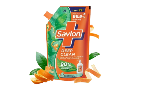 Savlone Deep Clean 625ml | Germ Protection* Handwash Protects From Supbugs, Protects From+'' 99.9% Germs Natural Origin Ingredients# 90%