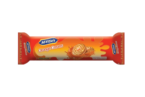 McVities Tasties Orange Cream Sandwich Biscuits 100g