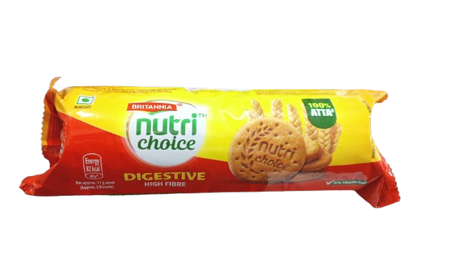 Britannia Nutri Choice Digestive High Fibre 100% Atta 192g